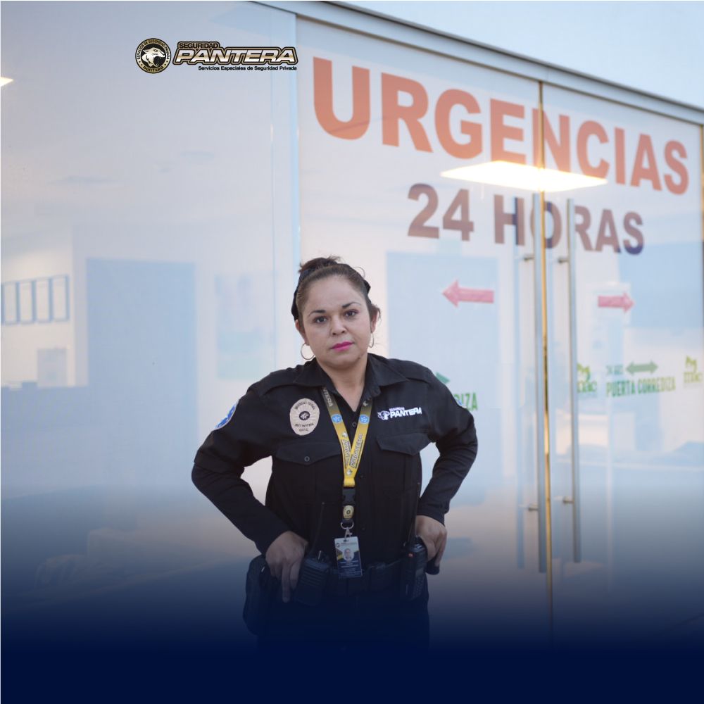 Guardia de seguridad en hospital